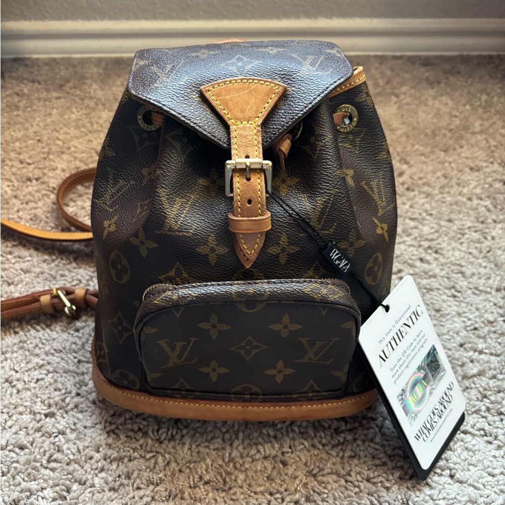 Louis Vuitton Brown and Tan Monogram Backpack
